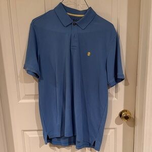 Izod Blue Polo Shirt with Gold Logo